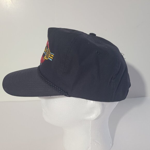 Vintage 90s USWest Embroidered Black Rope Snapback Hat/Cap - Picture 4 of 8